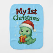 Baby Boy My 1st Christmas Dino
