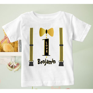 Baby Boy Name One Love Tuxedo T-Shirt