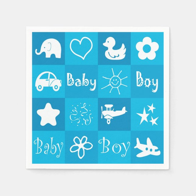 Baby boy napkin (Front)