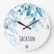 Baby Boy Nursery Dutch Art Blue Floral