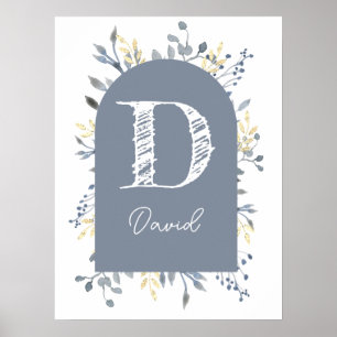 baby boy nursery poster