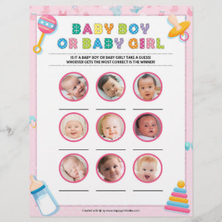Baby Boy Or Baby Girl [Baby Basics Pink] Letterhead