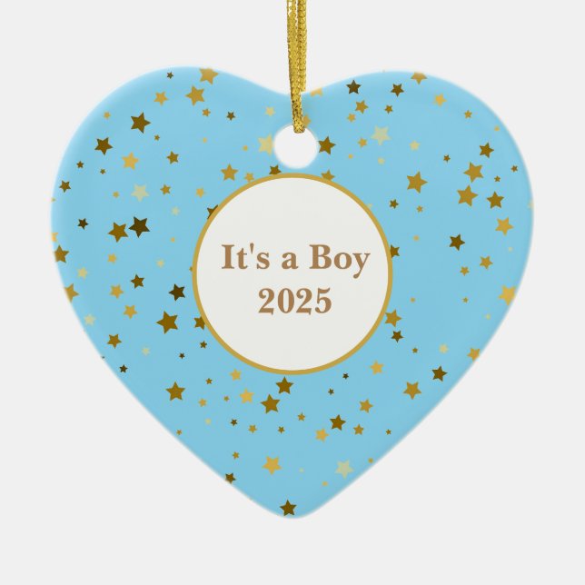Baby Boy Ornament (Front)