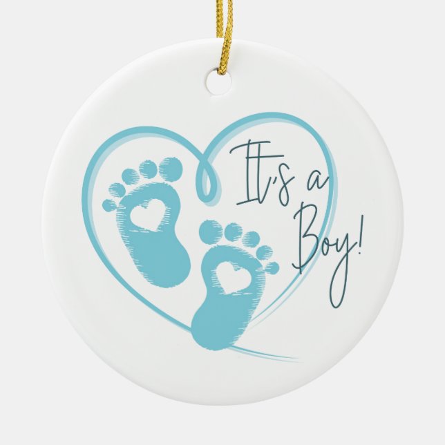 Baby Boy Ornament (Front)
