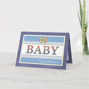 Baby Boy Patriotic Congratulations Card
