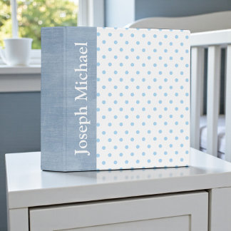 Baby Boy Personalized Custom Photo Album Gift Binder