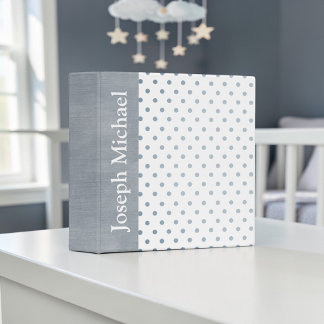 Baby Boy Personalized Custom Photo Album Gift Binder