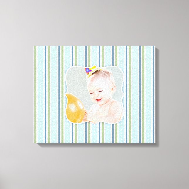 Baby Boy Photo [20x16 Inches] Canvas Print (Front)