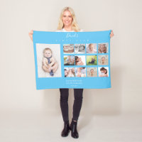 Baby Boy Photo Collage Keepsake First Year