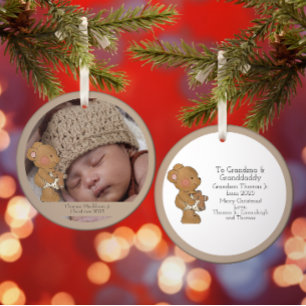 Baby Boy Photo Teddy Bear Grand-Parent