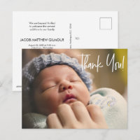 Baby Boy Photo Welcome baby shower thank you
