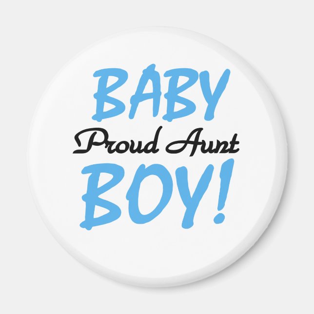 Baby Boy Proud Aunt Magnet (Front)