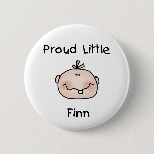 Baby Boy Proud Little Finn 2 Inch Round Button