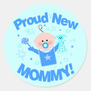 Baby Boy Proud Mom Sticker