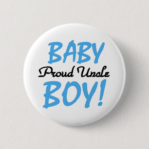 Baby Boy Proud Uncle 2 Inch Round Button
