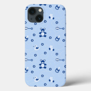 Baby-boy Quilt Pattern iPhone 13 Case