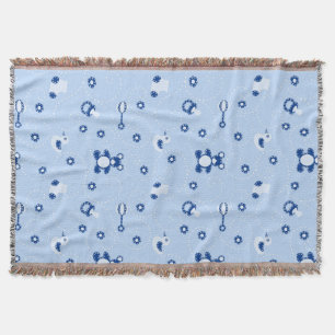 Baby-boy Quilt Pattern Throw Blanket