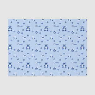 Baby-boy Quilt Pattern Tissue Paper