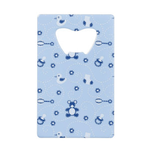 Baby-boy Quilt Pattern Wallet Bottle Opener