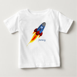 Baby Boy Rocket T-Shirt Personalized