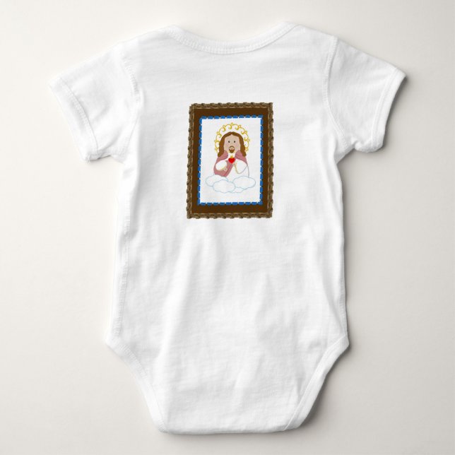 Baby Boy Scapular Bodysuit (Back)