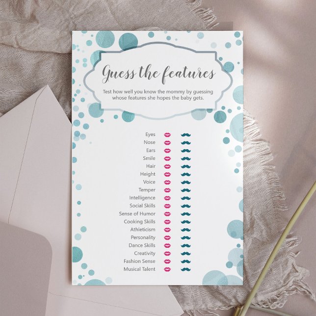 Baby Boy Shower Game Guess Features, Baby Trait (Creator Uploaded)