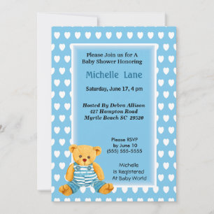 Baby Boy Shower  Invitation