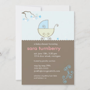 Baby Boy Shower Invitation