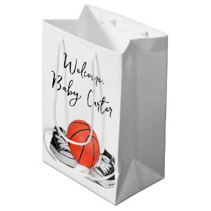 Baby Boy Sneakers With Basketball Medium Gift Bag