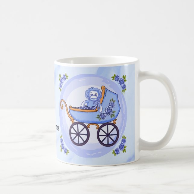 Baby Boy Sock Singe Buggy tasse personnalisée (Droite)