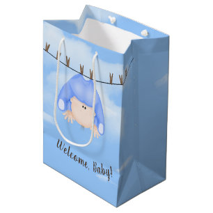Baby Boy sur Clothesline Medium Cadeau Sac