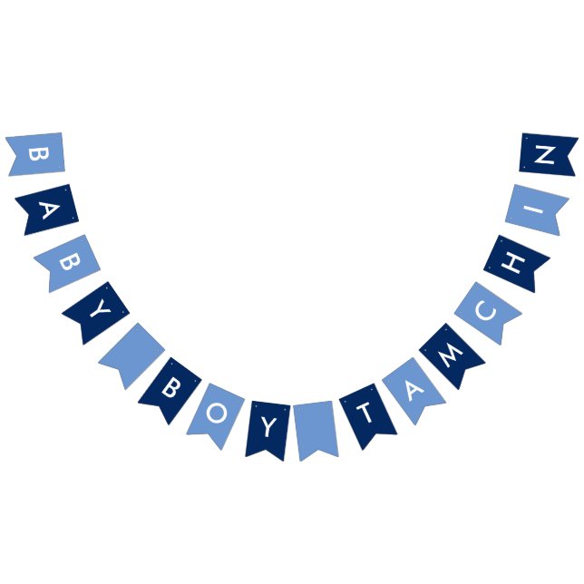 Baby Boy Tamchin Navy, Blue and White Banner (All)