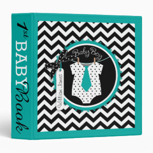 Baby Boy Tie Memory Book Album Binder