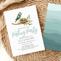 Baby Boy Watercolor Egg Nesting Party