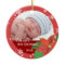 Baby Boy's First Christmas Red Gift Photo Ornament