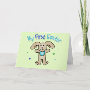 Baby Boy's First Easter Holiday Card