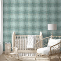 Baby Boys Room Blue Preppy Houndstooth