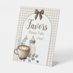 Baby Brewing Coffee Baby Shower Favour Table Sign