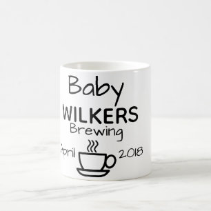 baby brewing expecting pregnancy coffee mug