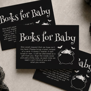 Baby Brewing Halloween Baby Shower Books for Baby Enclosure Card