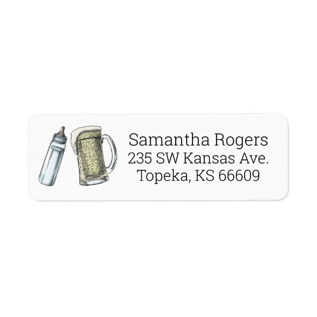 Baby Brewing Return Address Labels (Front)