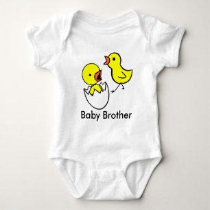"Baby Brother" Cute Little Chickens Infant Shirt