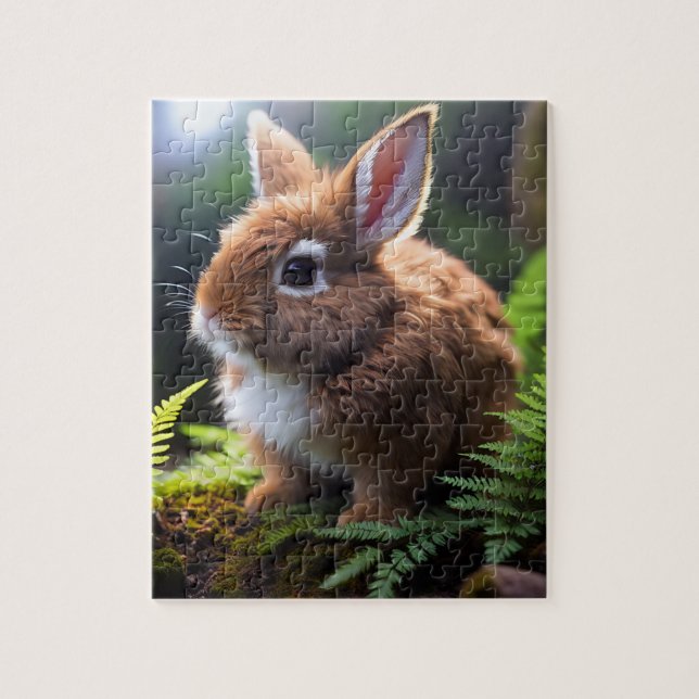Baby Brown Dwarf Bunny, Jigsaw Puzzle (Vertical)