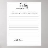 Baby bucket list