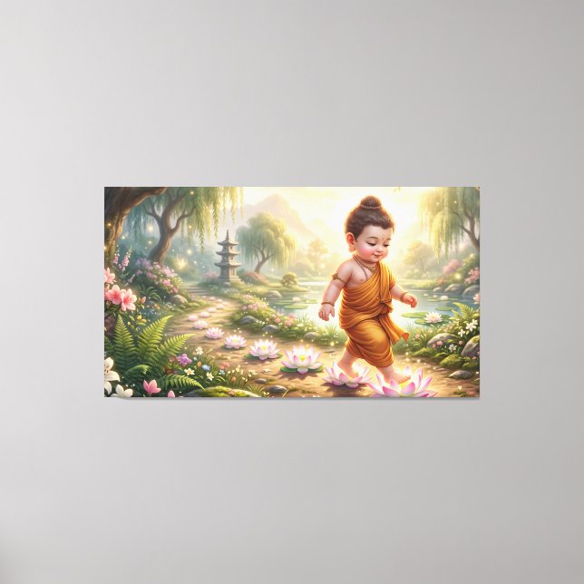 Baby Buddha Canvas Print (Front)