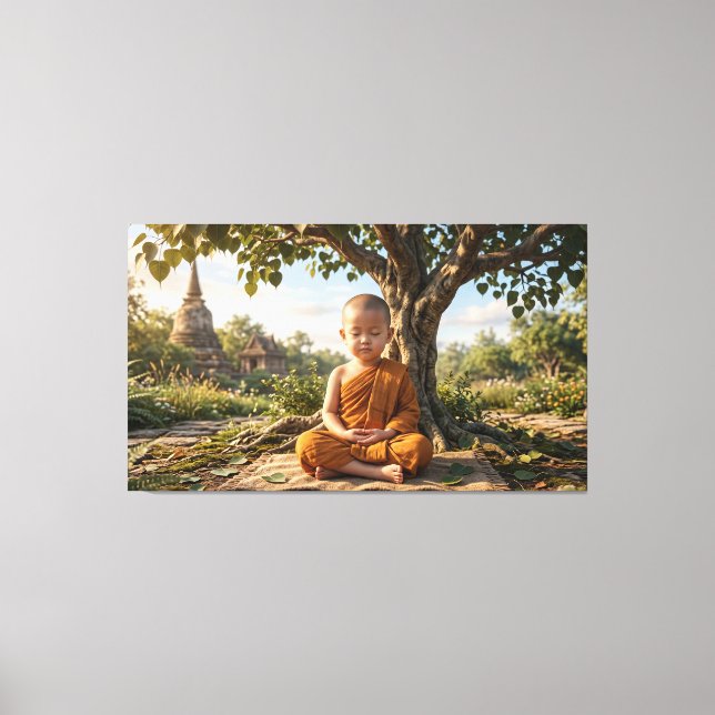 Baby Buddha Canvas Print (Front)
