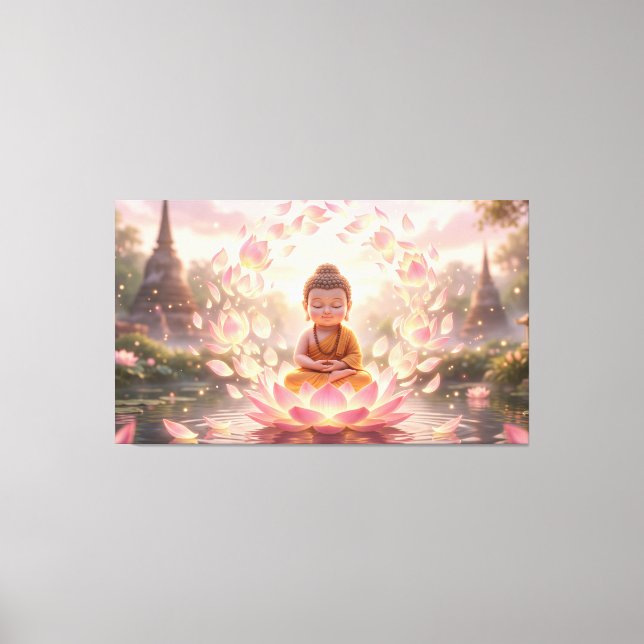 Baby Buddha Canvas Print (Front)