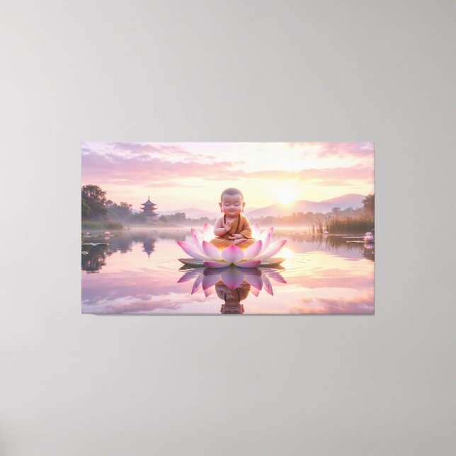 Baby Buddha Canvas Print (Front)