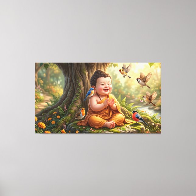 Baby Buddha Canvas Print (Front)