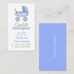 Baby Buggy Au Pair Custom Business Card
